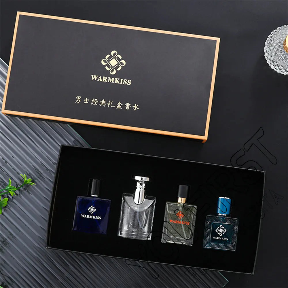 Pheromone Perfume Men For Date 120ml Cologne Masculinos Perfumes Hombre Gift Box 4 Pcs Set Charming Man Body Spray Parfums Homme